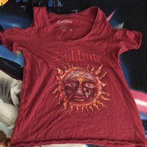 Sublime shoulder less tee